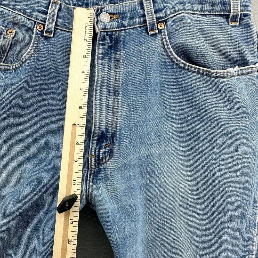 VTG 90s Levi's 550 Jeans Mens 36x31 Made in USA Light Wash Relaxed Fit Grunge - Picture 6 of 9